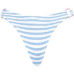 Slips de bain MC2 Saint Barth bleu ciel à rayures en polyamide Taille L pour femme 