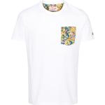 T-shirts MC2 Saint Barth blancs en jersey à manches courtes Les Simpson à manches courtes à col rond pour homme 