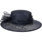 Chapeaux de mariage McBurn bleues foncé en paille 57 cm Tailles uniques look fashion pour femme 
