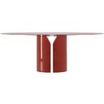 MDF ITALIA table ronde NVL TABLE 150 cm (Rouge corail brillant - Polyurthane rigide haute densit)