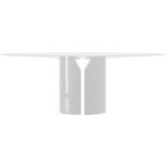 MDF ITALIA table ronde NVL TABLE 180 cm (Blanc brillant - Polyurthane rigide haute densit)