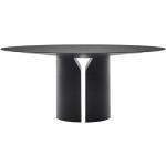 MDF ITALIA table ronde NVL TABLE 180 cm (Pierre reconstitue noire ardoise - Polyurthane rigide haute densit)