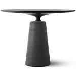 Tables rondes MDF Italia gris anthracite en ciment diamètre 100 cm 
