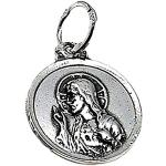 Inmaculada Romero IR Médaille pendentif Pendentif argent 15mm Loi sur 925m. Scapulaire Coeur de Jésus Virgen del Carmen