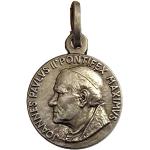 Médaille Sainte Pape Jean-Paul II En Argent Massif