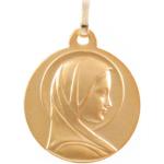 Médailles en or pour la communion jaunes en or jaune Halo personnalisés pour fille 