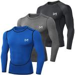 MEETYOO Tee Shirt Thermique Homme Manche Longue, Baselayer Maillot