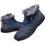 Bottes de neige & bottes hiver  pour le nouvel an bleues en caoutchouc Pointure 48 plus size look fashion pour homme 
