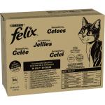 80x85g Mégapack Felix Tendres Effilés sélection de la campagne - Pâtée pour chat
