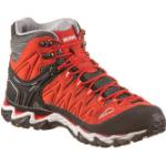 Chaussures de randonnée Meindl Lite Hike rouges en gore tex respirantes look fashion pour femme 