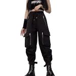 Pantalons cargo noirs Taille XXL look Punk pour femme 