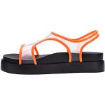 Sandales compensées Melissa orange look fashion pour femme 