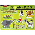 Puzzles en bois Melissa & Doug en bois à motif lions de zoo de 3 à 5 ans 