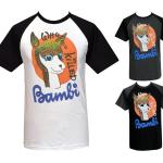 Mens Seditionaries Raglan T-Shirt Qui A Tué Bambi ? Original Punk Rock 1977 | Bambi Orange
