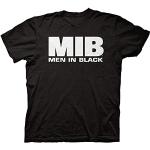 Men's T-Shirt Men in Black Adult Unisex MIB Logo Light Weight 100% Cotton Crew T-Shirt Black M