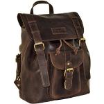 MENZO accessoires en cuir « Meran » de buffle vintage, sac à dos, sac à dos en cuir, sac à dos de vi 9120013579698 (marrone)