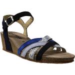 Sandales compensées Mephisto bleu indigo Pointure 40 look fashion pour femme 