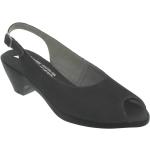 Sandales Mephisto noires en cuir en cuir Pointure 36 avec un talon entre 5 et 7cm pour femme 