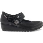 Chaussures Mephisto noires en cuir Pointure 39 look fashion pour femme 