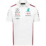 Polos blancs à rayures à rayures F1 Mercedes AMG Petronas Taille S pour homme en promo 
