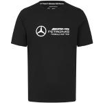 T-shirts basiques noirs en jersey F1 Mercedes AMG Petronas Taille S pour homme 