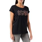 T-shirts à imprimés noirs AC/DC Taille 3 XL look Rock pour femme 