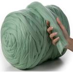 Couvertures vert menthe en laine à pompons pour bébé 