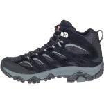 Chaussures de randonnée Merrell Moab grises en toile en gore tex imperméables Pointure 51 look fashion pour homme en promo 