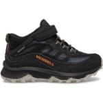 Merrell - Kid's Moab Speed Mid A/C Waterproof - Chaussures de randonnée - EU 35 - black