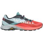 Chaussures de running d'hiver Merrell Long Sky rouges en fil filet respirantes pour femme en promo 