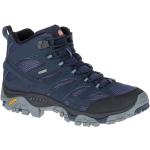 Chaussures de randonnée Merrell Moab bleues en fil filet en gore tex Pointure 49 pour homme 