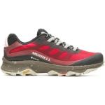 Chaussures de randonnée Merrell Moab Speed rouges en fil filet en gore tex légères pour homme en promo 