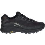 Chaussures de randonnée Merrell Moab Speed noires tressées en fil filet en gore tex respirantes Pointure 44,5 pour homme 