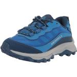 Chaussures de randonnée Merrell Moab Speed bleues étanches à lacets Pointure 35 look casual pour enfant 