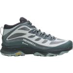 Chaussures de randonnée Merrell Moab Speed grises en fil filet en gore tex légères pour homme en promo 