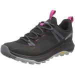 Chaussures de randonnée Merrell Siren noires en caoutchouc en gore tex imperméables Pointure 39 look fashion pour femme en promo 