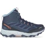 Chaussures de randonnée Merrell Speed Strike bleues en fil filet en gore tex Pointure 39 pour femme en promo 