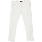 Jeans Messagerie blancs en coton pour homme 