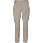 Pantalons taille haute Messagerie gris clair en coton 