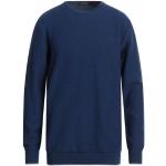 Pullovers Messagerie bleus en viscose à manches longues à col rond Taille XL pour homme 