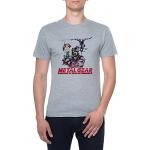Metal Gear Solid Characters Hommes T-Shirt Gris Col Rond Men Grey Round Neck S