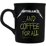 Metallica ... And Coffee For All Unisexe Mug noir mat Céramique 0,3 L