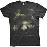 T-shirts à imprimés noirs Metallica Taille XXL look fashion pour homme 