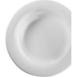 Assiettes creuses blanches en porcelaine diamètre 22 cm 
