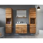 Meuble de salle de bain Montreal XL 60x35 cm - Wotan - Ensemble salle de bain + miroir + meuble colonne