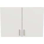 Meuble haut de cuisine 2 portes coloris chêne kronberg, blanc - Longueur  100 x Hauteur 70 x Profondeur 30 cm