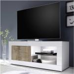 Meubles TV design Tous Mes Meubles blancs laqués en bois modernes en promo 