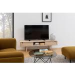 Meubles TV en bois blancs en bois massif enduits minimalistes 