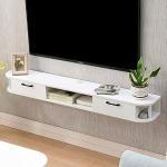Meubles TV en bois blancs en bois massif 
