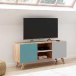 Meubles TV en bois marron en pin scandinaves 